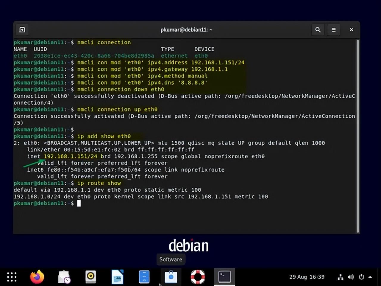 debian修改ip地址为dhcp（怎么看dhcp分配的ip）