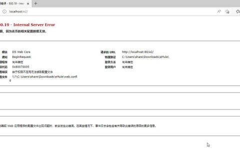 IIS服务器无法访问路径问题如何解决？