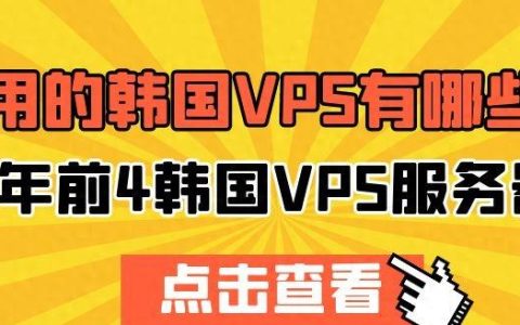 韩国私人VPS租用如何选择？性价比哪家强？
